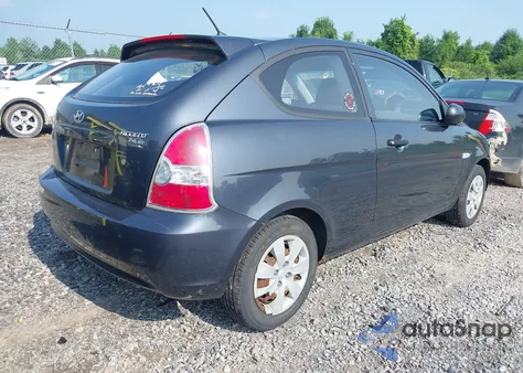 2010 Hyundai Accent Blue/Gs from USA, damaged, VIN KMHCM3AC6AU184555
